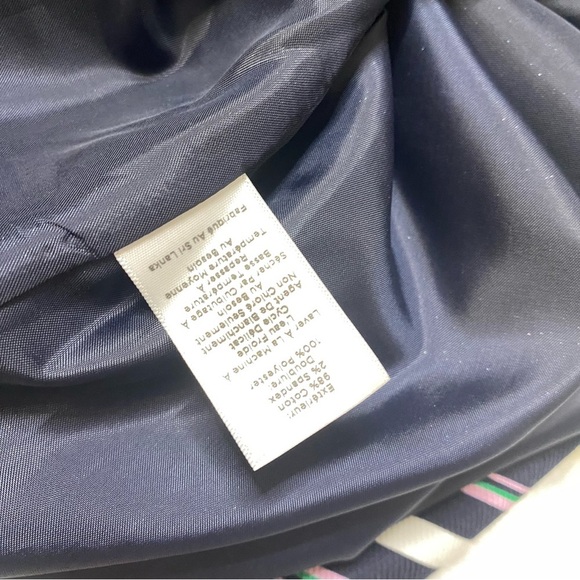 Talbots Fun & Vibrant Stripe Mid-Length Pencil Skirt Fully Lined EUC Size 10 - Picture 6 of 6